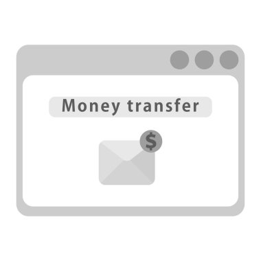 Para transferi işareti ve teslim raporu ile Web sayfası