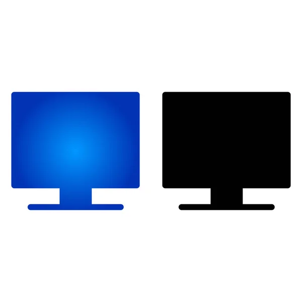 Monitor vector icon — Stock Vector