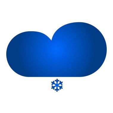 kar simgesiyle bulut