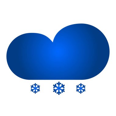 kar simgesiyle bulut