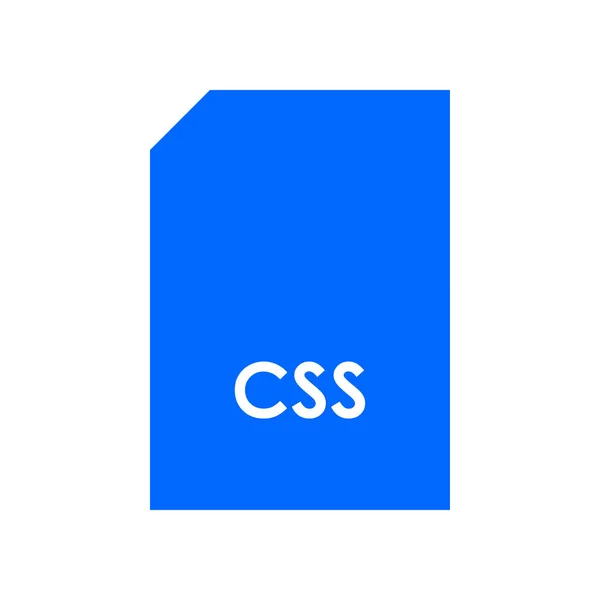 Ikon format berkas CSS - Stok Vektor