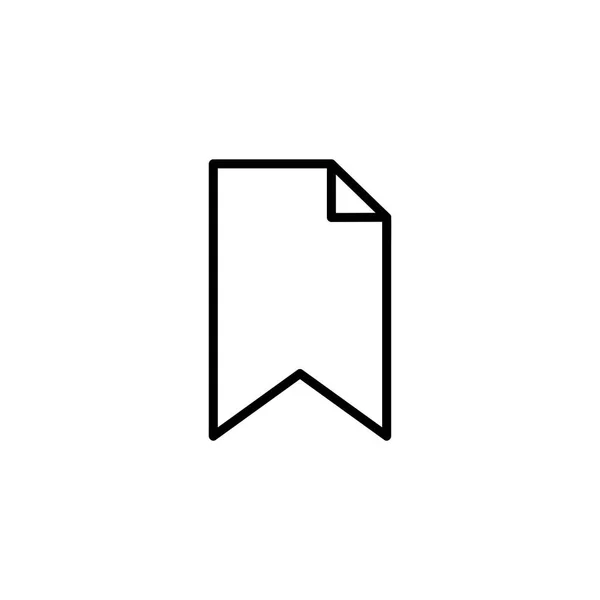 Bookmark outline icon — Stock Vector