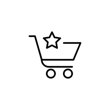 Alışveriş sepeti ile yıldız