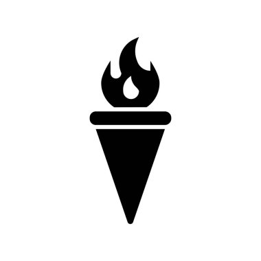 Meşale yangın simgesi ile