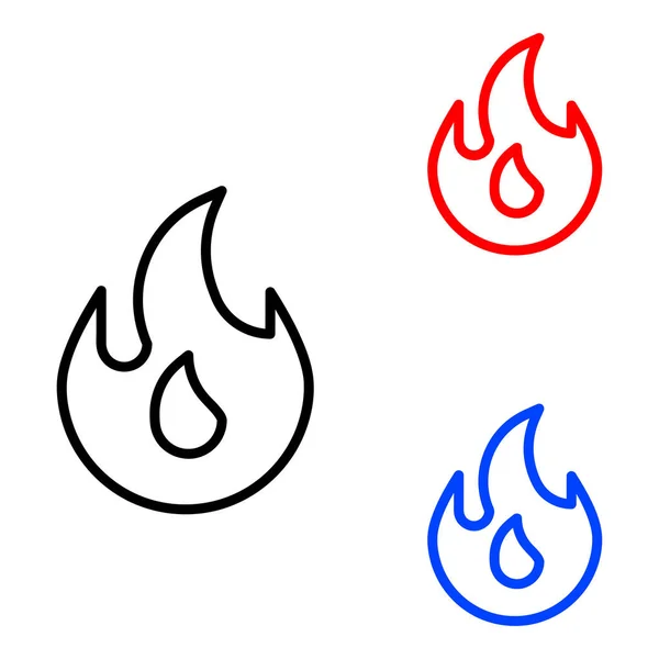 Symbolbild der Feuerwehr — Stockvektor