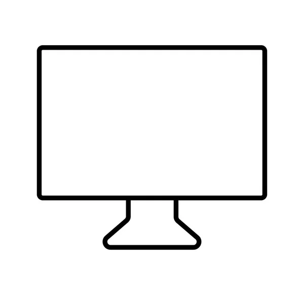 Monitor vector icon — Stock Vector