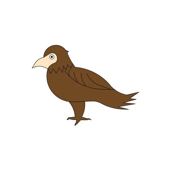 Icono vector pájaro — Vector de stock