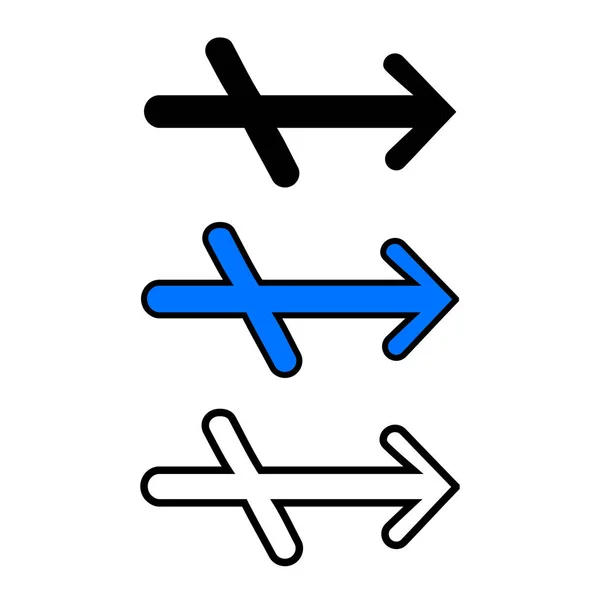 Pictogram pijl-rechts — Stockvector