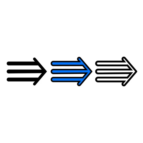 Icono flecha derecha — Archivo Imágenes Vectoriales