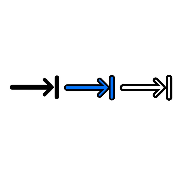 Pictogram pijl-rechts — Stockvector