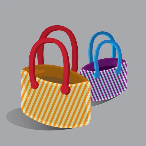 Shopping sac objet — Image vectorielle