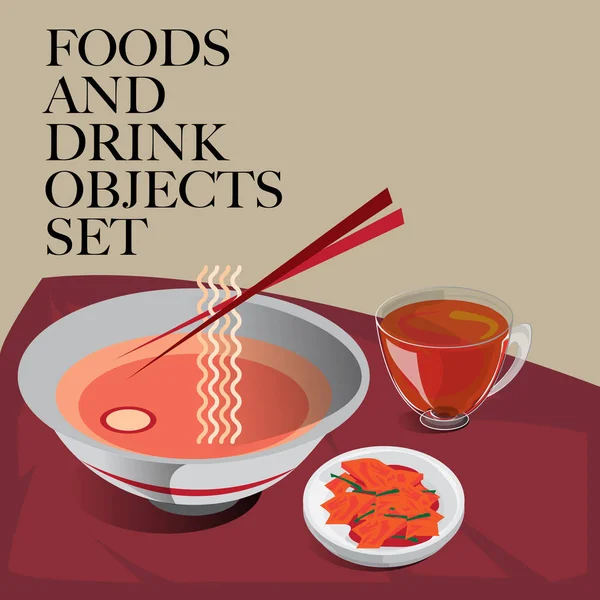 food & drink set noodle