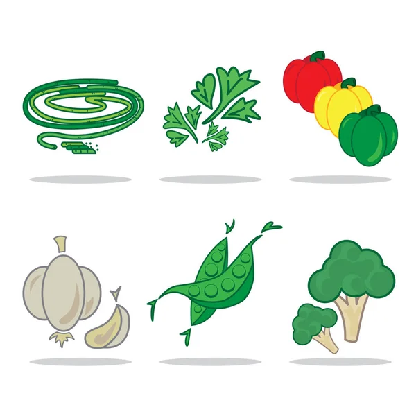 Icon Овощной набор — стоковый вектор