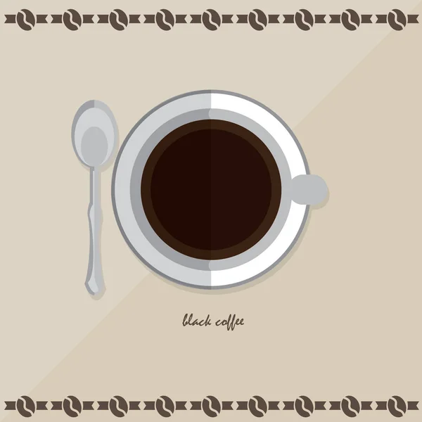 Icona caffè nero — Vettoriale Stock