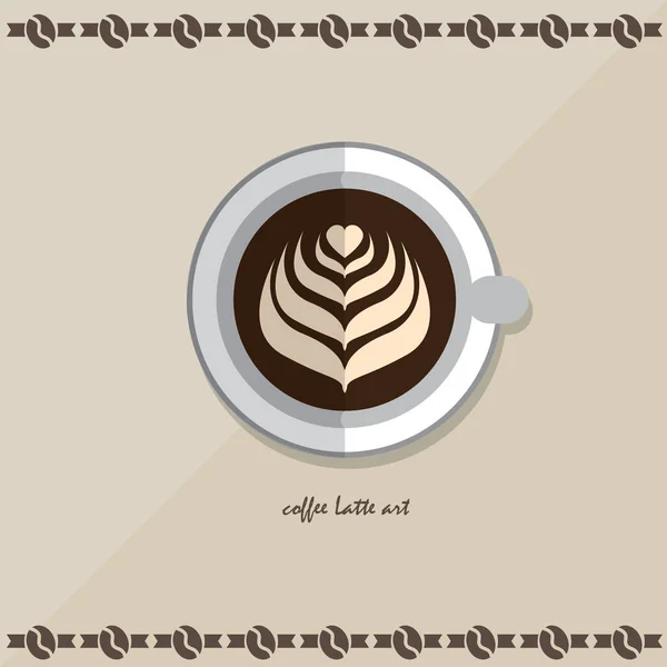 Icon coffee latte — Stock Vector