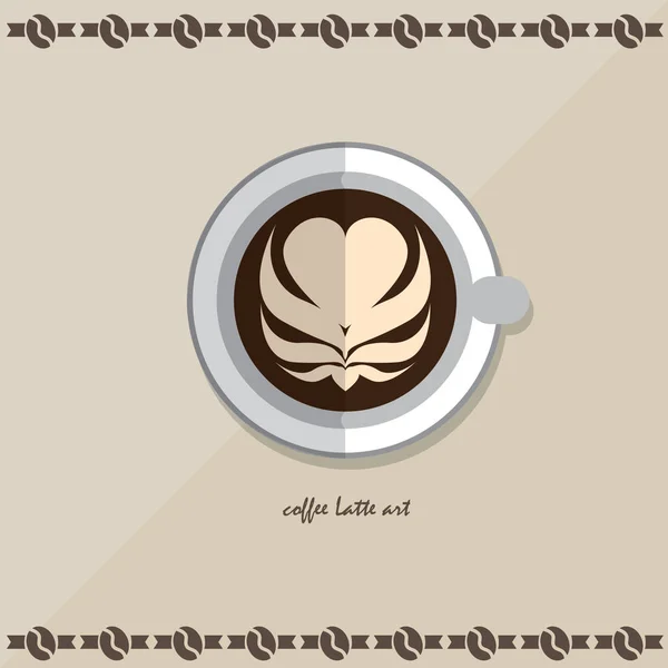 Café latte icono — Vector de stock