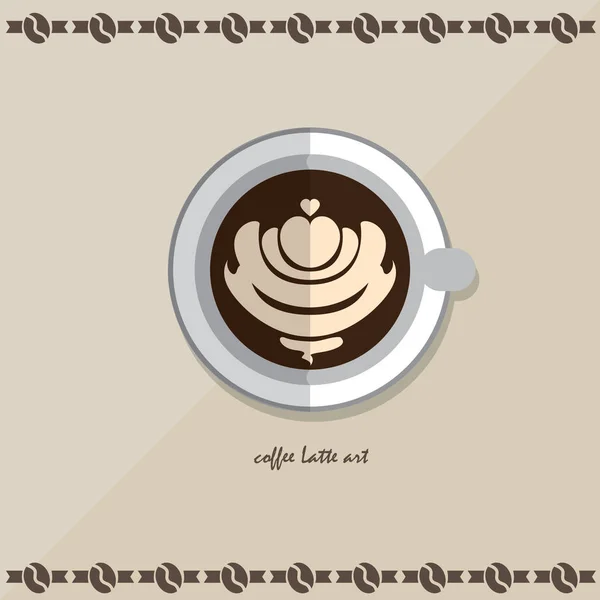 Café latte icono — Vector de stock