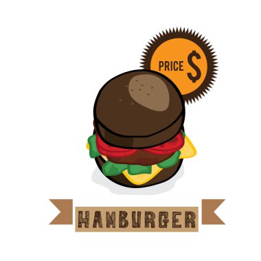  grafik tasarım nesneleri çizim yiyecek hamburger