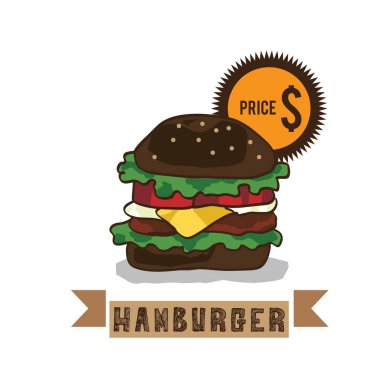  grafik tasarım nesneleri çizim yiyecek hamburger