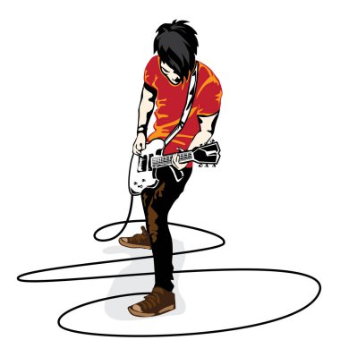 Man oyun gitar grafik tasarım nesneleri