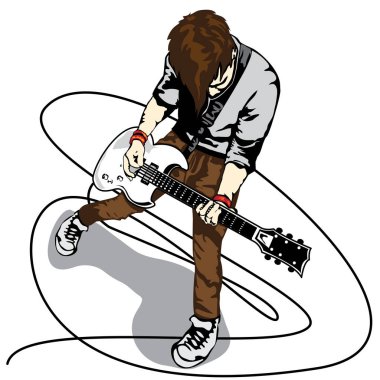 Man oyun gitar grafik tasarım nesneleri