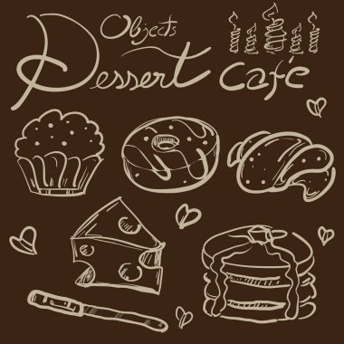 Çizim tatlı nesnesi