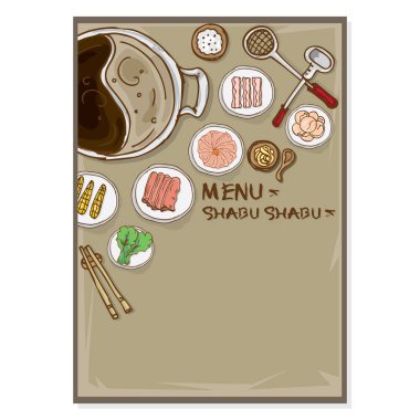 menü shabu şablonu