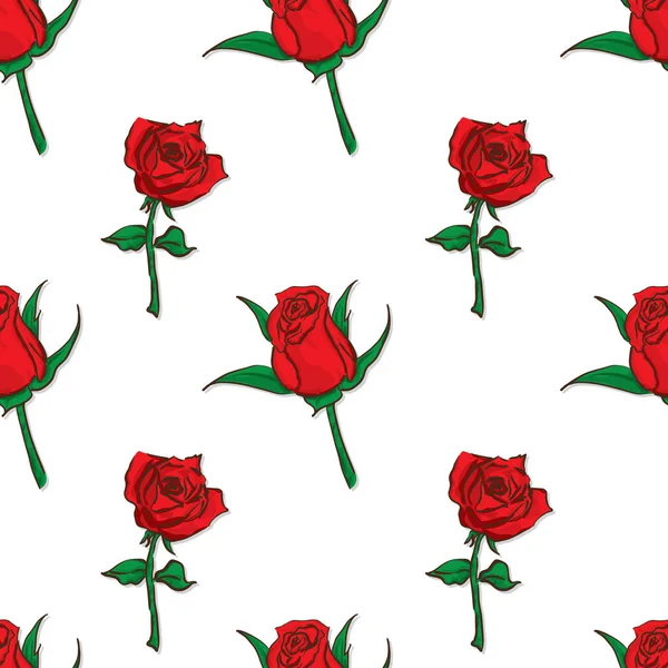 Sevgililer günü desen çiçek gül