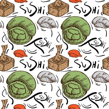 desen suşi duvar kağıdı