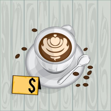 gıdalar nesneleri kahve latte 