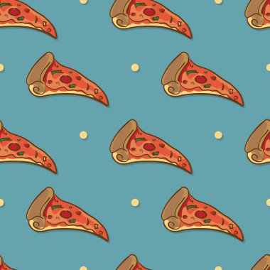 grafik tasarım nesneleri çizim desen pizza