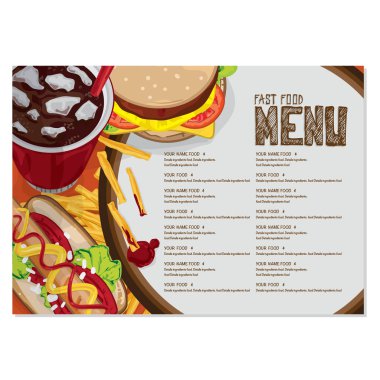 menü fast food
