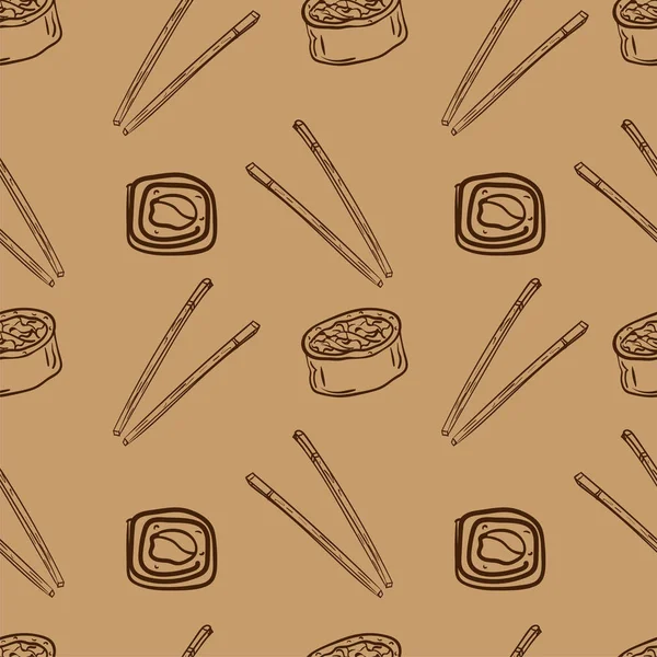 Padrão sushi fundo gráfico —  Vetores de Stock