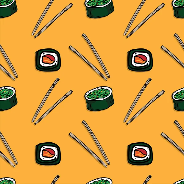 Modello sushi sfondo grafico — Vettoriale Stock