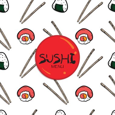 desen suşi arka plan grafiği