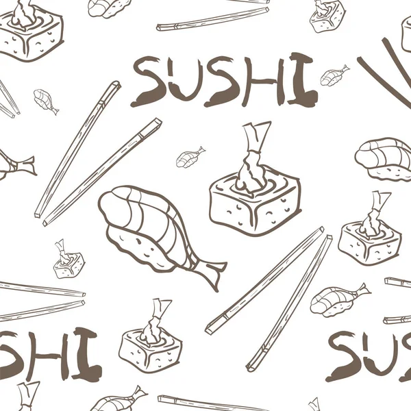 Modello sushi sfondo grafico — Vettoriale Stock