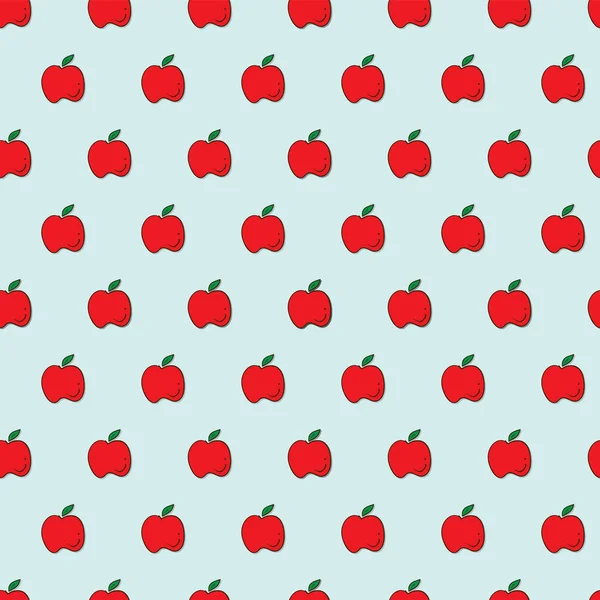 Motif fruit pomme fond graphique — Image vectorielle