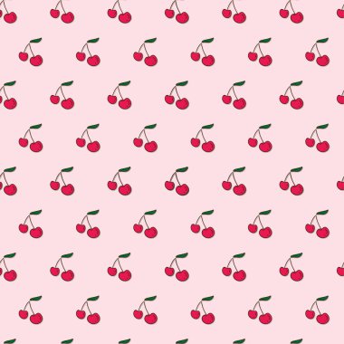 desen meyve kiraz grafik arka plan