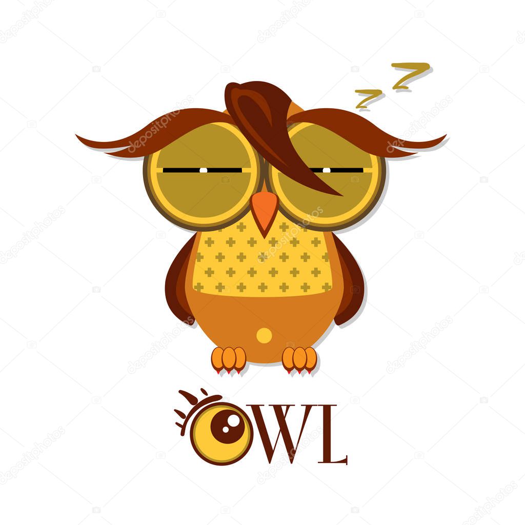 owl graphic cartoon character