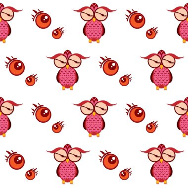 desen baykuş grafik karikatür duygu