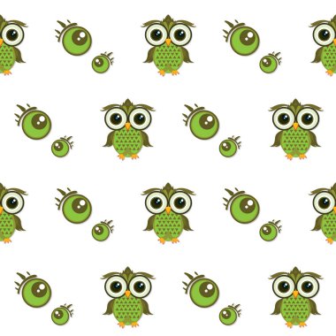 desen baykuş grafik çizgi film karakteri