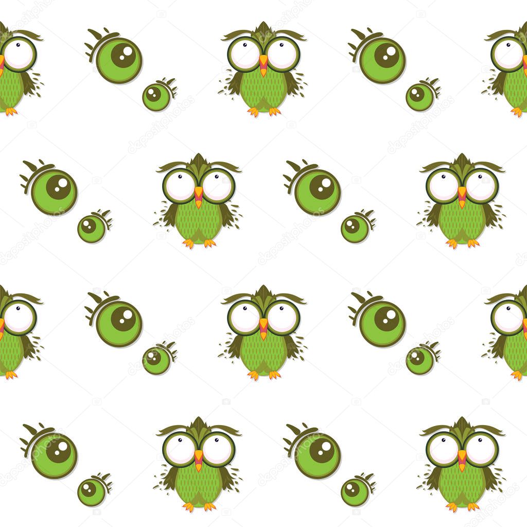 pattern owl graphic cartoon character