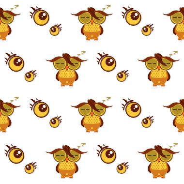 desen baykuş grafik çizgi film karakteri