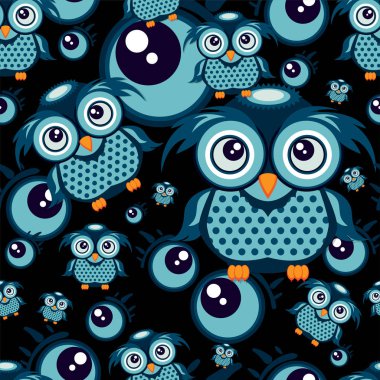 desen baykuş grafik çizgi film karakteri