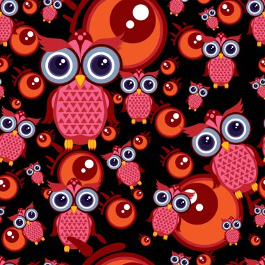 desen baykuş grafik çizgi film karakteri