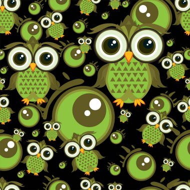 desen baykuş grafik çizgi film karakteri