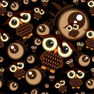 desen baykuş grafik çizgi film karakteri