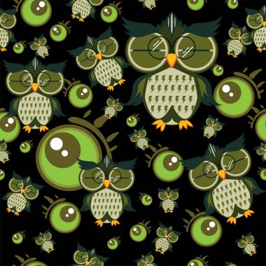 desen baykuş grafik çizgi film karakteri