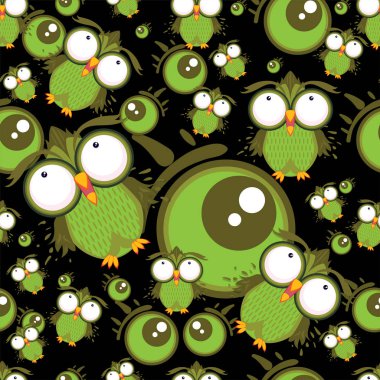 desen baykuş grafik çizgi film karakteri