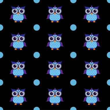 desen baykuş grafik çizgi film karakteri